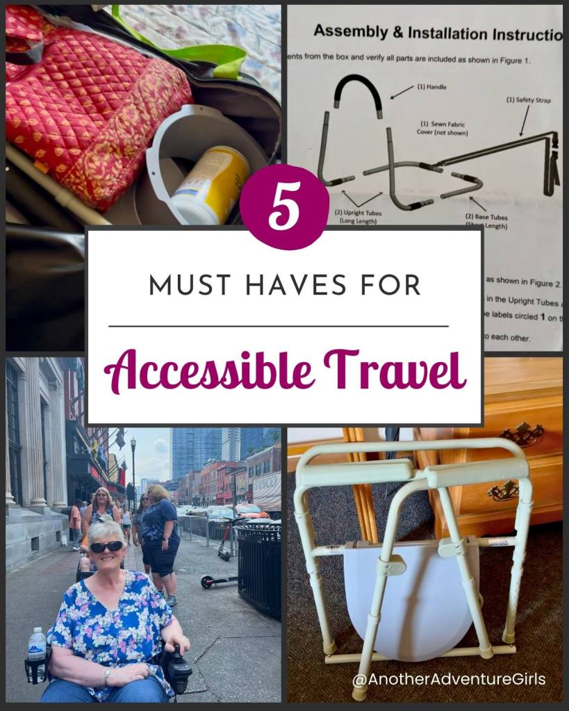 top accessible travel gear for wheelchair users pinterest image with images and title text