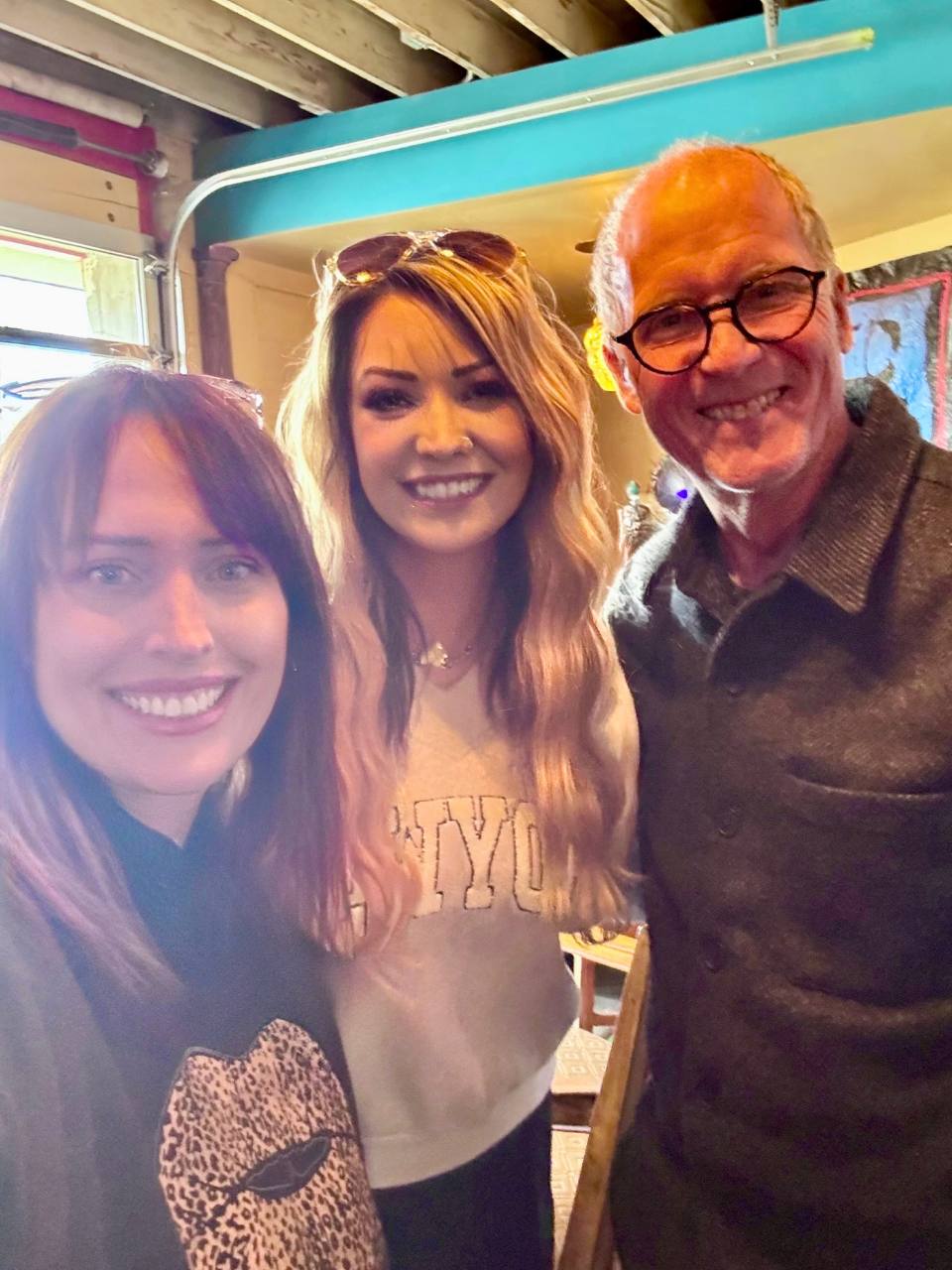 selfie featuring erin. jodi and house of balls owner allen christian
