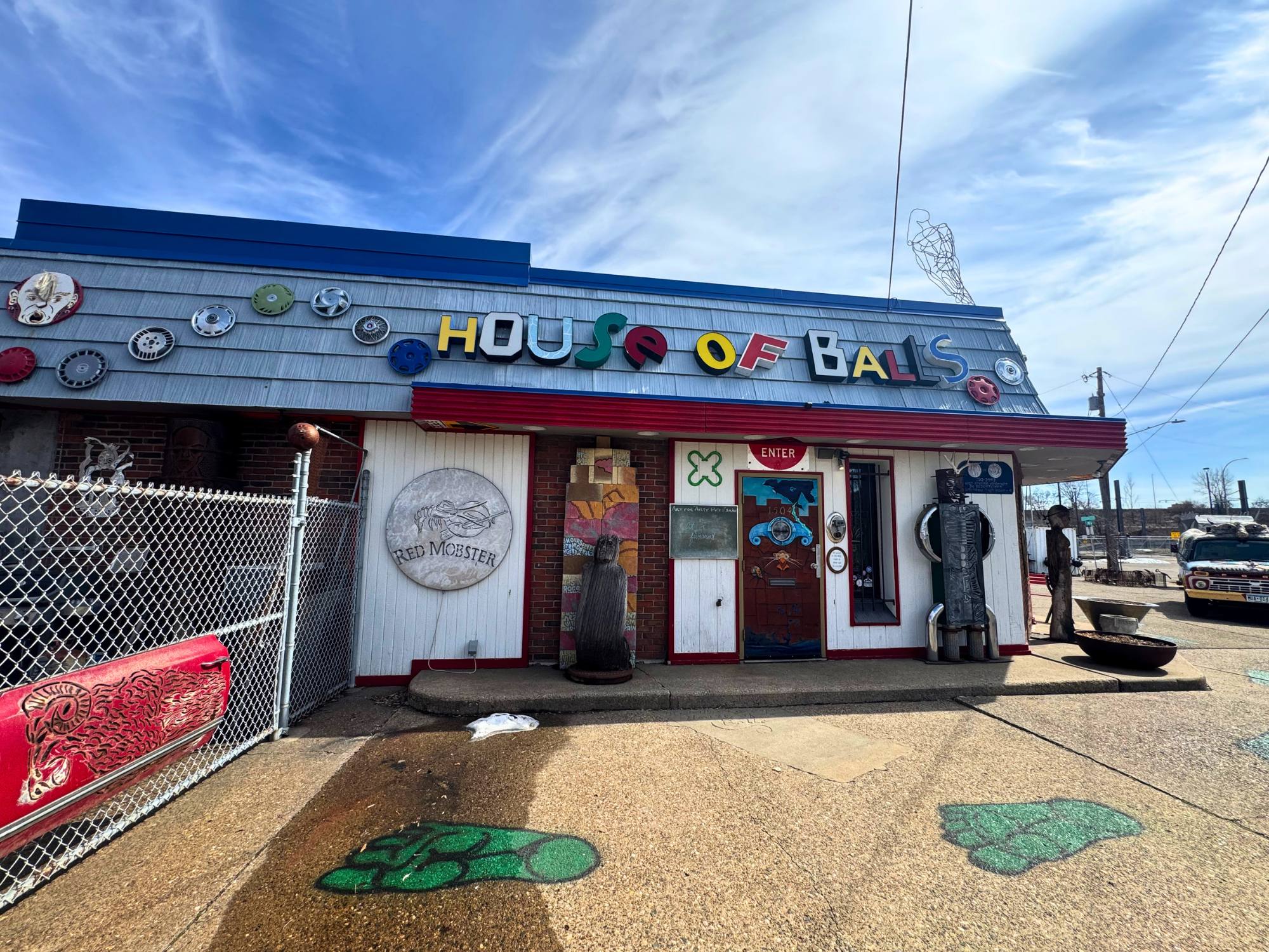 exterior entrance to house of balls